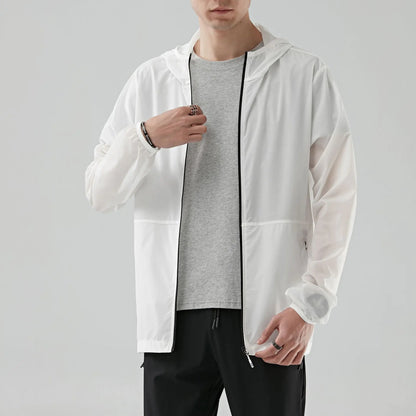 Breathable Sun-Protective Overcoat for Men