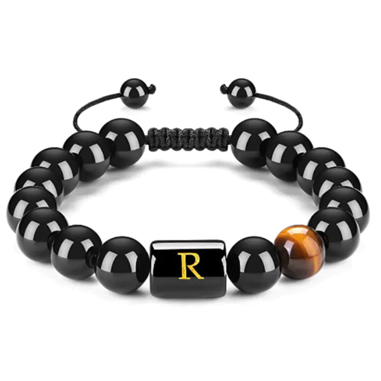 Natural Black Agate Bracelet for Men