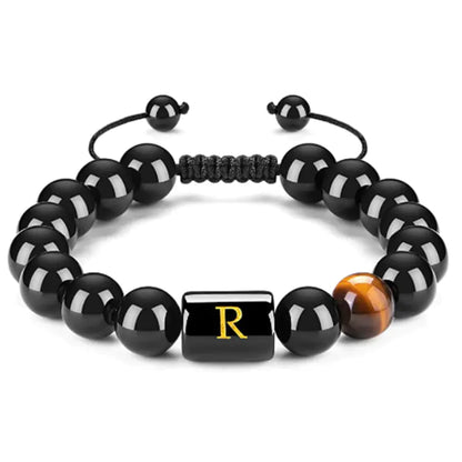 Natural Black Agate Bracelet for Men