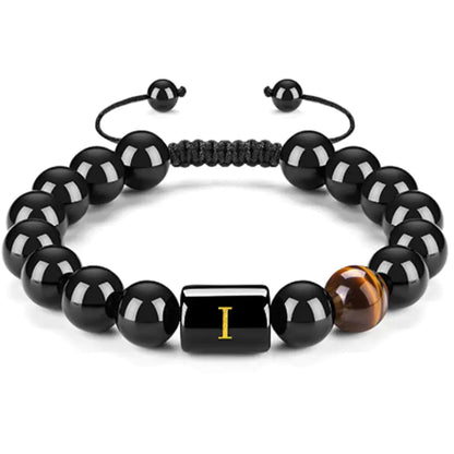 Natural Black Agate Bracelet for Men