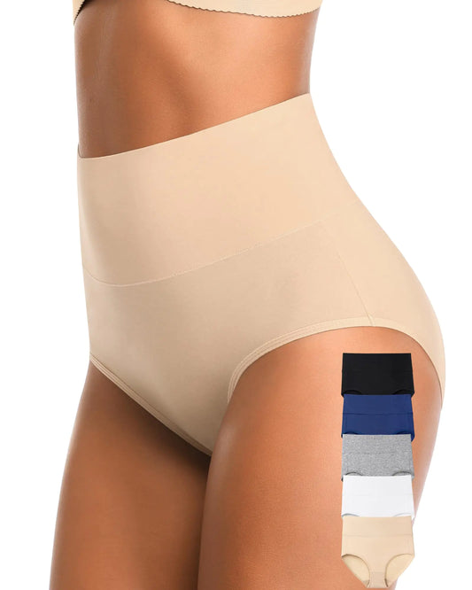 CULAYII Tummy Control Underwear for Women High Waisted Full Coverage