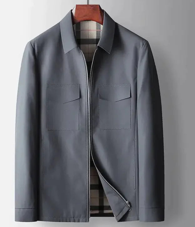 KENT DEVOÎR Dualcore Plaid Overcoat for Men
