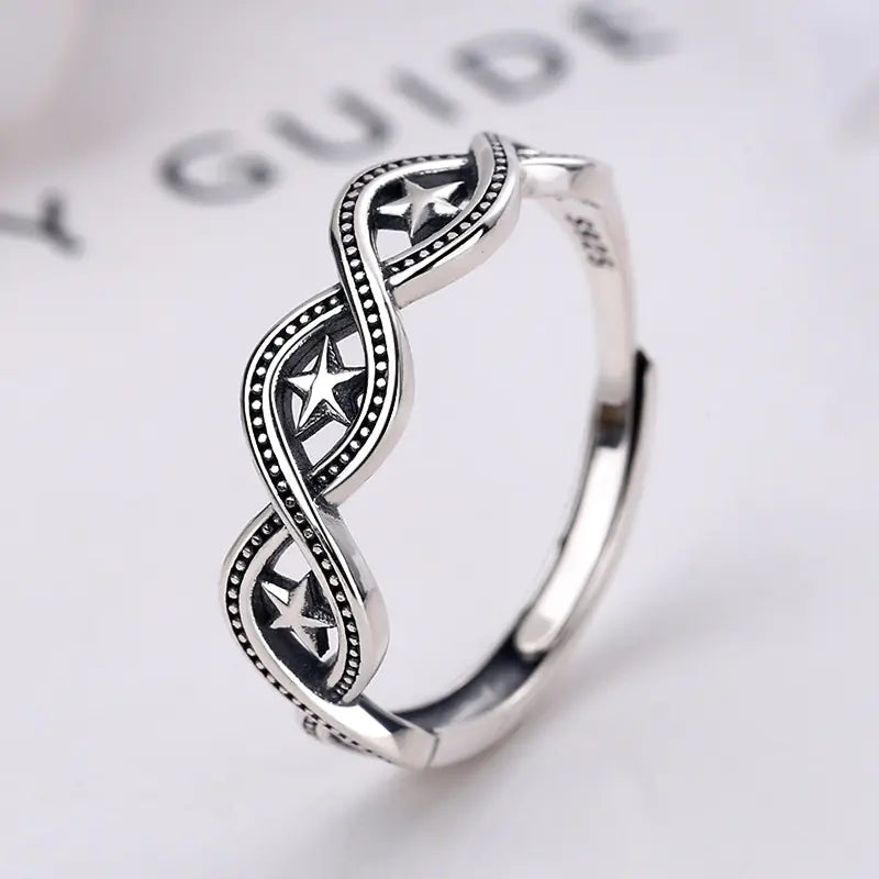 Personalized Simple S925 Sterling Silver Men's Ring