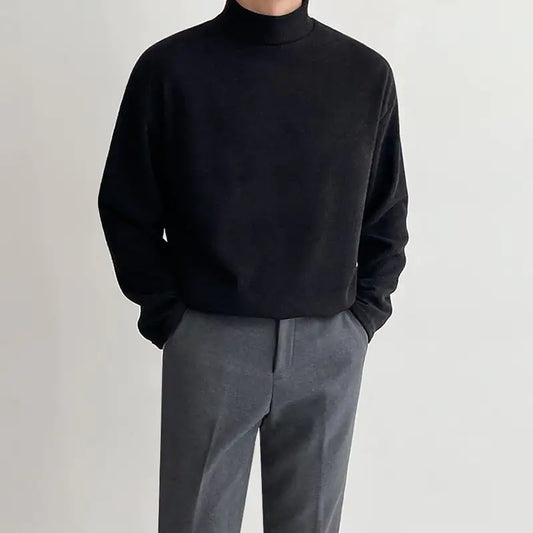 Thickened Versatile Solid Cotton T-Shirt for Men