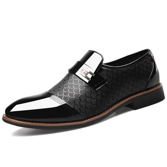 Black Leather Shoes for Men
