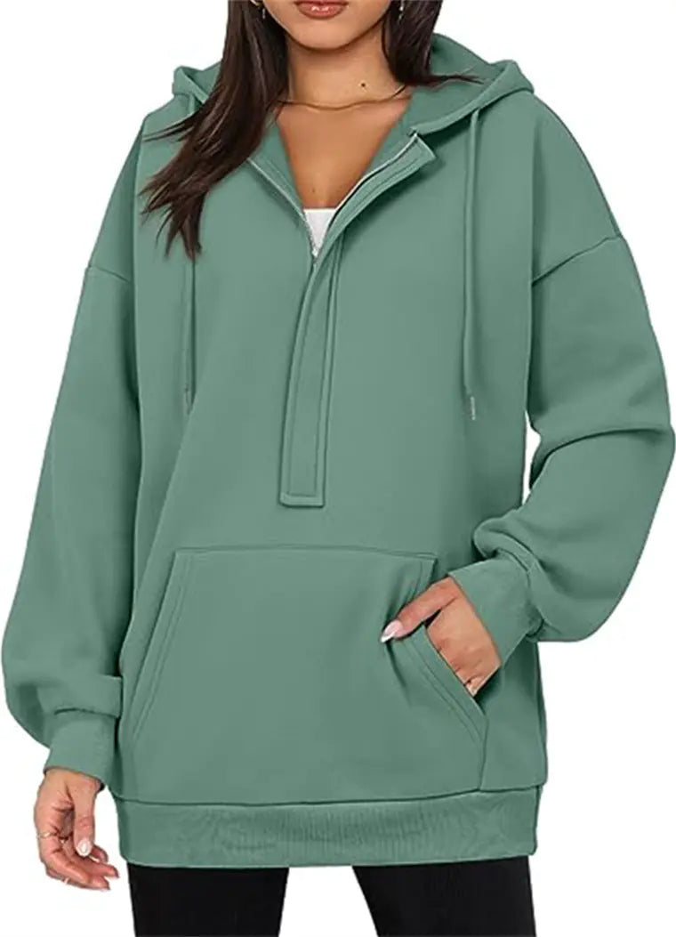Solid Color All-Match Hoodie for Women