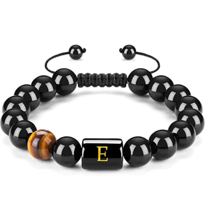 Natural Black Agate Bracelet for Men